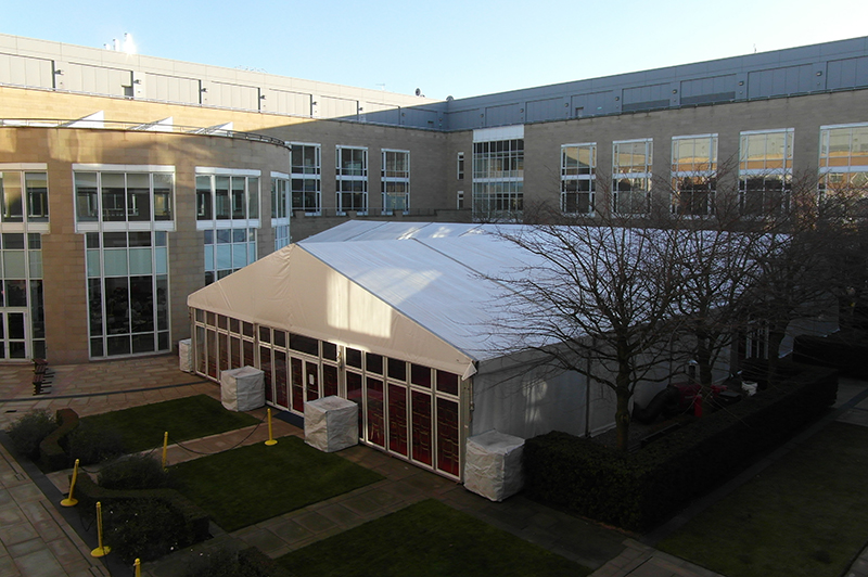 A 30M Clearspan marquee for University Graduation ceremony