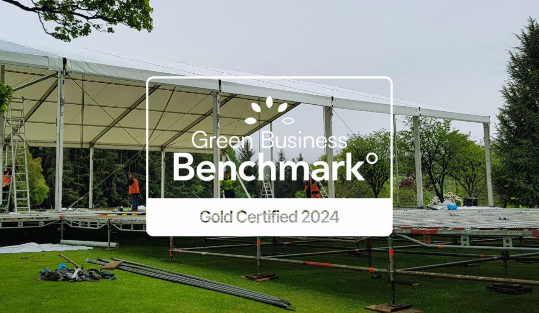 Purvis Marquees gains the GOLD CERTIFIED Green Business Benchmark for 2024