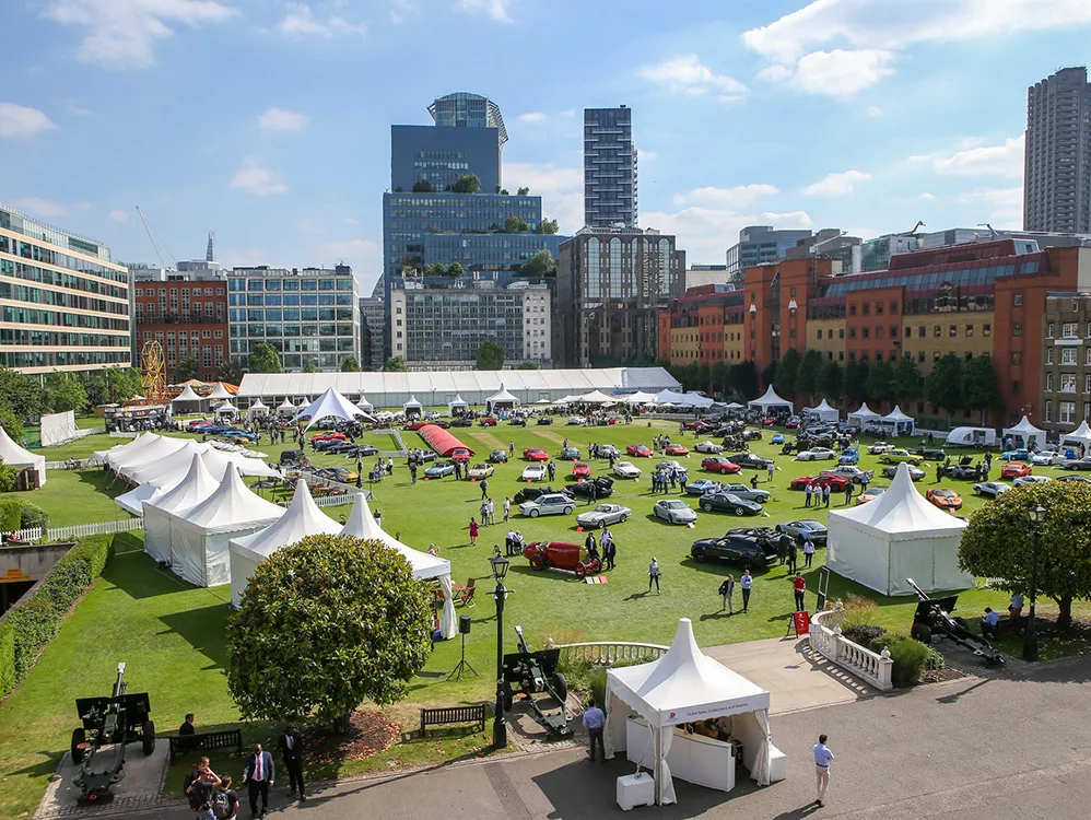Events-Button-Concours of Elegance - London Honorable Artillery Company London City Concours D'Elegance Purvis Marquees