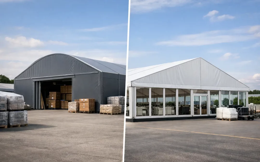 Temporary Warehouse vs Industrial Marquee